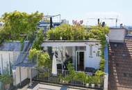 Grüner Dachgarten mit Blick über Wien I exklusive DG - Wohnung I Großzügige Fensterflächen mit Rollläden I Klimaanlage