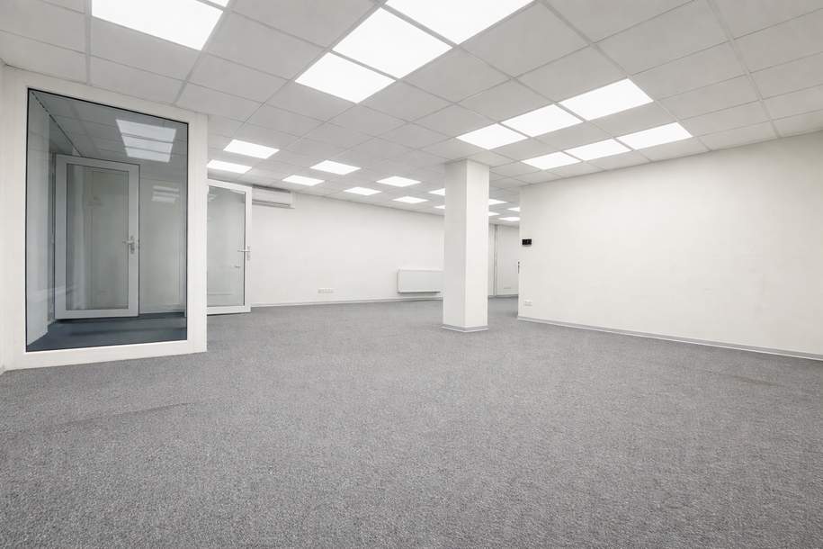 Sichtbare Geschäftsfläche mit großer Glasfront, Seminarraum und Klimaanlage, Gewerbeobjekt-miete, 2.035,90,€, 1120 Wien 12., Meidling