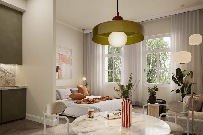 Kleinod mit Stadtgarten | Studio im revitalisierten Biedermeierhaus, Wohnung-kauf, 169.000,€, 1110 Wien 11., Simmering