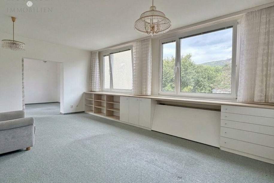 Ruhig wohnen mit Grünblick: 3,5-Zimmer-Wohnung mit Loggia &amp; eigener Garage in Bad Vöslau, Wohnung-kauf, 221.000,€, 2540 Baden