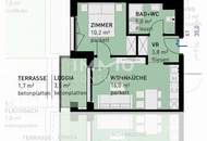 Elegante 2-Zi-Wohnung Erstbezug mit Loggia, Terrasse, Tiefgarage & U-Bahn Nähe in 1220 Wien