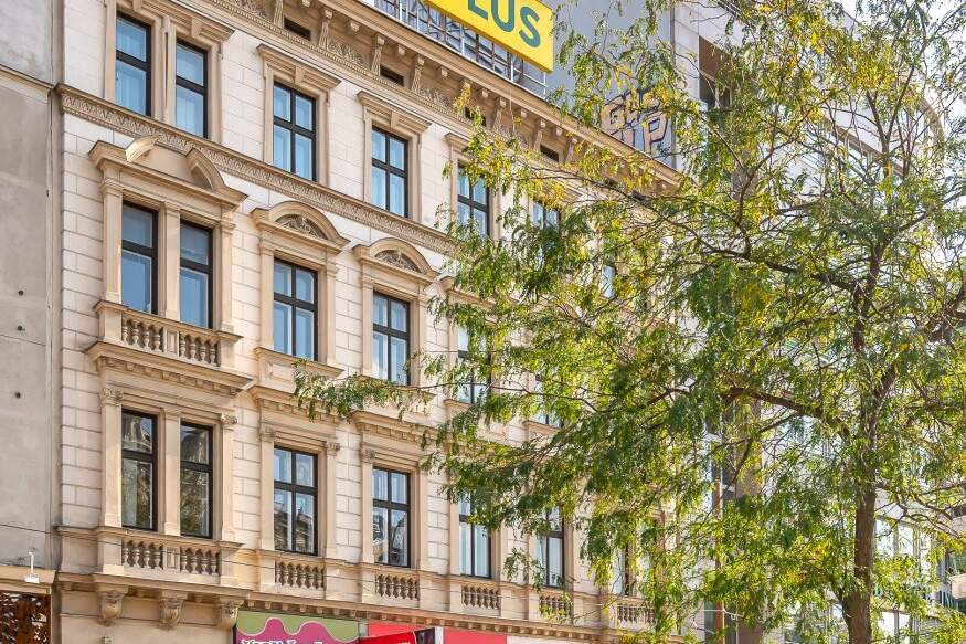 1/2-Zinshausanteil: gepflegter Altbau in der Mariahilferstraße beim Westbahnhof, Gewerbeobjekt-kauf, 1.490.000,€, 1060 Wien 6., Mariahilf