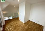 Traumhafte Erstbezugs-Maisonette mit Galerie, großer Terrasse und Weitblick nahe Kagraner Platz! Hochmoderne Ausstattung und Küche inkludiert!
