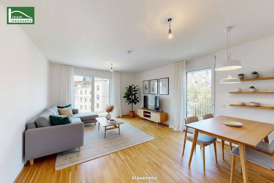 Hochwertige Südwest-3-Zimmer Wohnung in Ruhelage nahe U3 Enkplatz! Ab Juni verfügbar!, Wohnung-miete, 1.399,00,€, 1110 Wien 22., Donaustadt