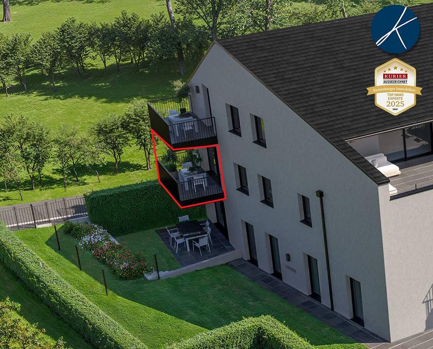 Erstklassige Balkonwohnung mit Blick in´s Grüne (Top 7) - Projekt "KraWe" Am Steindl