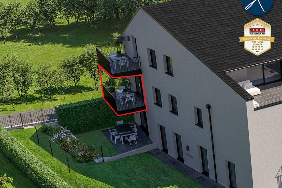 Erstklassige Balkonwohnung mit Blick in´s Grüne (Top 7) - Projekt "KraWe" Am Steindl, Wohnung-kauf, 389.000,€, 3500 Krems an der Donau(Stadt)