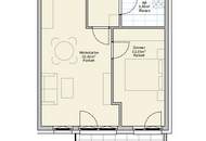 Moderne 2-Zimmer-Wohnung mit Balkon