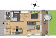 NEUBAU in zentraler Lage: Exklusive 2-Zimmer-Wohnung TOP2