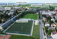 Wohnen im Grünen! Klimatisierte Wohnung mit Weitblick und großer Terrasse in Essling! Lobau und Kirschenallee ums Eck!