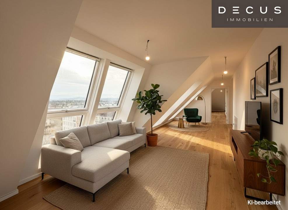 Elegante Maisonette-Dachgeschosswohnung mit großer Terrasse - über den Dächern Penzings