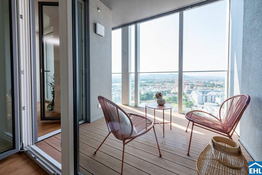 Wohnen über den Dächern Wiens – TOWER HOMES, Wohnung-miete, 735,00,€, 1220 Wien 22., Donaustadt