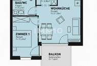 Sonnige 2-Zimmer-Balkonwohnung nahe Alte Donau & U1 – provisionsfreier Erstbezug mit Donauturmblick