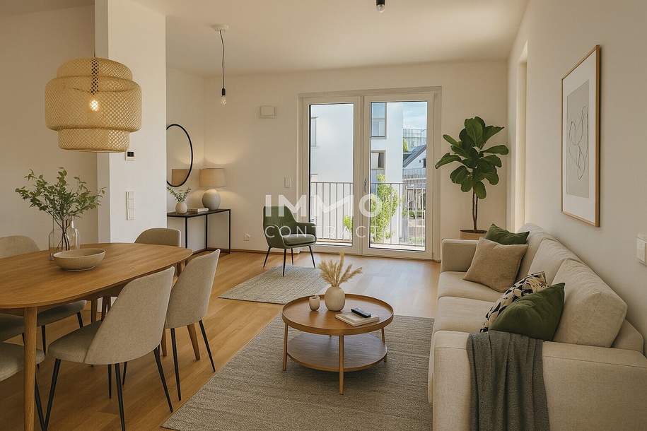 Provisionsfrei: Erstbezug in Top Lage (U1 Leopoldau Nähe) - 2 Zimmer von der Sonne geküsst, Wohnung-kauf, 270.000,€, 1210 Wien 22., Donaustadt