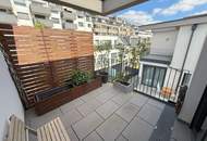 42 m² Außenfläche, kompakt aufgeteilte 56,33 m² Wohnfläche und kleiner Donaublick!