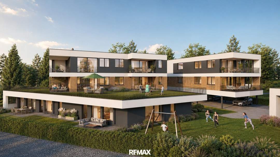 NEUBAU! - Noch 3 Wohnungen verfügbar! - Modernes Wohnen mit überdachter Terrasse und Weitblick in Bad Ischl – Top 3