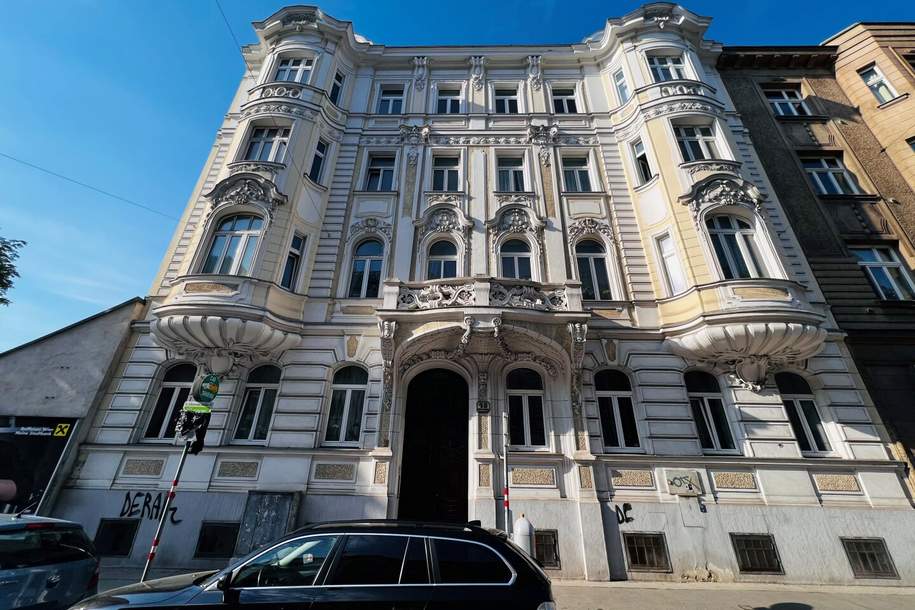 Schloss Schönbrunn als Nachbar | Renovierungsbedürftiges Hoch-Parterre in Stil Altbau | 2 Min zur U4, Wohnung-kauf, 310.000,€, 1120 Wien 12., Meidling