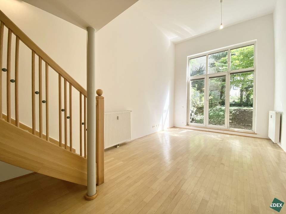 Außergewöhnliche Galerie-Wohnung mit Garten nähe U4 Braunschweiggasse