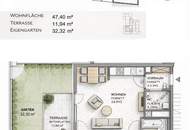 Super geschnittene 2-Zimmer-Wohnung inkl. Terrasse und Garten!