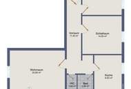 Ruhige, sonnige 3-Zimmer-Wohnung mit Loggia in Straßgang