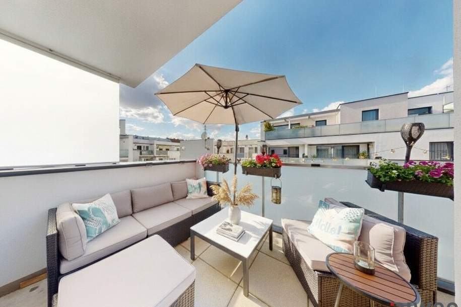 **Charmante Neubauwohnung mit attraktiver Freifläche in Kaiserebersdorf I 360° Besichtigung**, Wohnung-kauf, 239.000,€, 1110 Wien 22., Donaustadt