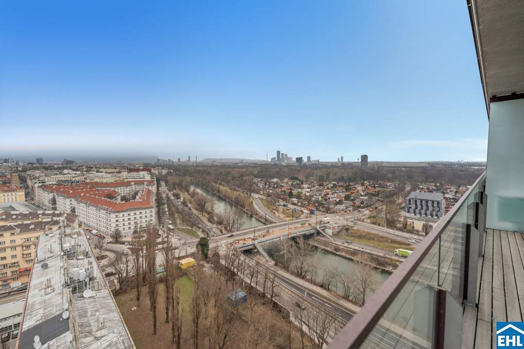 Wohnen über den Dächern Wiens mit Bergblick
