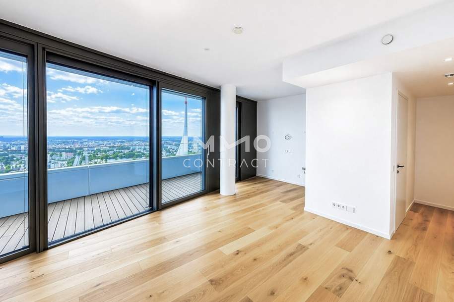 DANUBEFLATS. 40. Etage inkl. 30m2 Balkon - The One And Only, Wohnung-kauf, 798.000,€, 1220 Wien 22., Donaustadt
