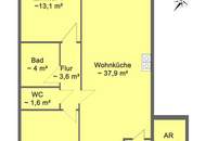 Moderne 3-Zimmer-Wohnung mit Loggia und Tiefgarage in Zentrumslage