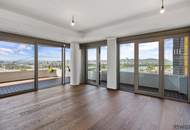 DANUBE PENTHOUSE mit XXL Freifläche Richtung Innenstadt ** 4 Zimmer & 3 Bäder