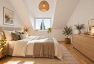 Erstbezug nach Errichtung | 3-Zimmer Dachgeschosswohnung mit Balkon in ruhigen Innenhof | PKW-Abstellplatz | fertiggestellt & bezugsbereit