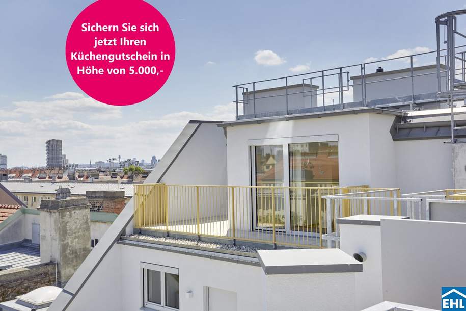 Weitblick investieren: Exklusive Dachgeschoß-Vorsorgewohnungen mit 360°-Ausblick in Top-Lage der Stadt, Wohnung-kauf, 458.000,€, 1200 Wien 20., Brigittenau