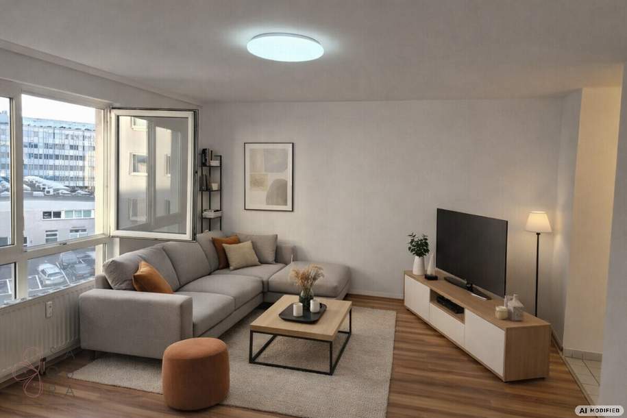 Urbanes Wohnen am Waldmüllerpark – Stilvolle 2-Zimmer-Wohnung mit Fernblick, Wohnung-miete, 1.005,91,€, 1100 Wien 10., Favoriten