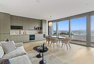 ++ Der WOLKENKRATZER an der DONAU ++ DREI Zimmer mit Skyline-View