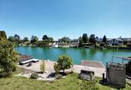 Wohnen am Wasser! Saniertes Einfamilienhaus auf Pachtgrund am schönen Donau-Oder Kanal