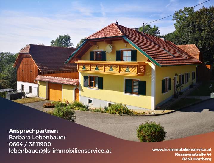 Schöner Bauernhof am Pöllauberg mit 1,8ha Grundfläche! Selbstversorgerhof mit viel Potential!!!