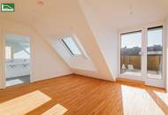 Erstbezug: Exklusive 4- Zimmer Dachgeschosswohnung mit 4 Terrassen nahe Kagraner Platz U1