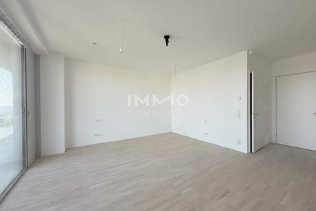 Kompakter Singlewohnung mit Panorama-Ausblick – Studio im DC Tower 2, Wohnung-miete, 1.200,00,€, 1220 Wien 22., Donaustadt