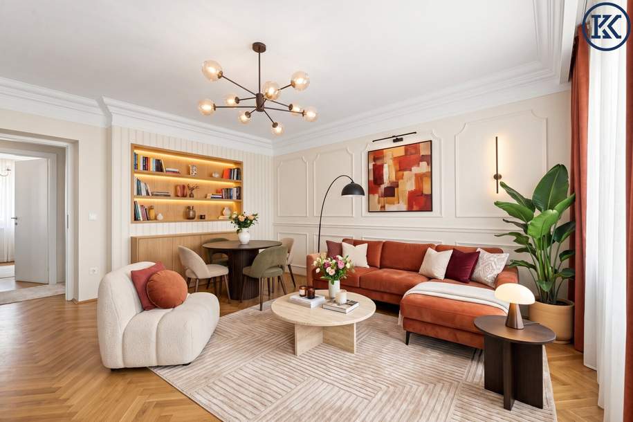 U4/U6 vor der Tür & Schönbrunn ums Eck: Top angebundene, möblierte 4-Zimmer-Familienwohnung, Wohnung-kauf, 1120 Wien 12., Meidling