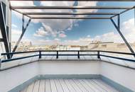 ERSTBEZUG - Lichtdurchflutete 4 Zimmer DG-Wohnung mit Terrasse in 1050 Wien
