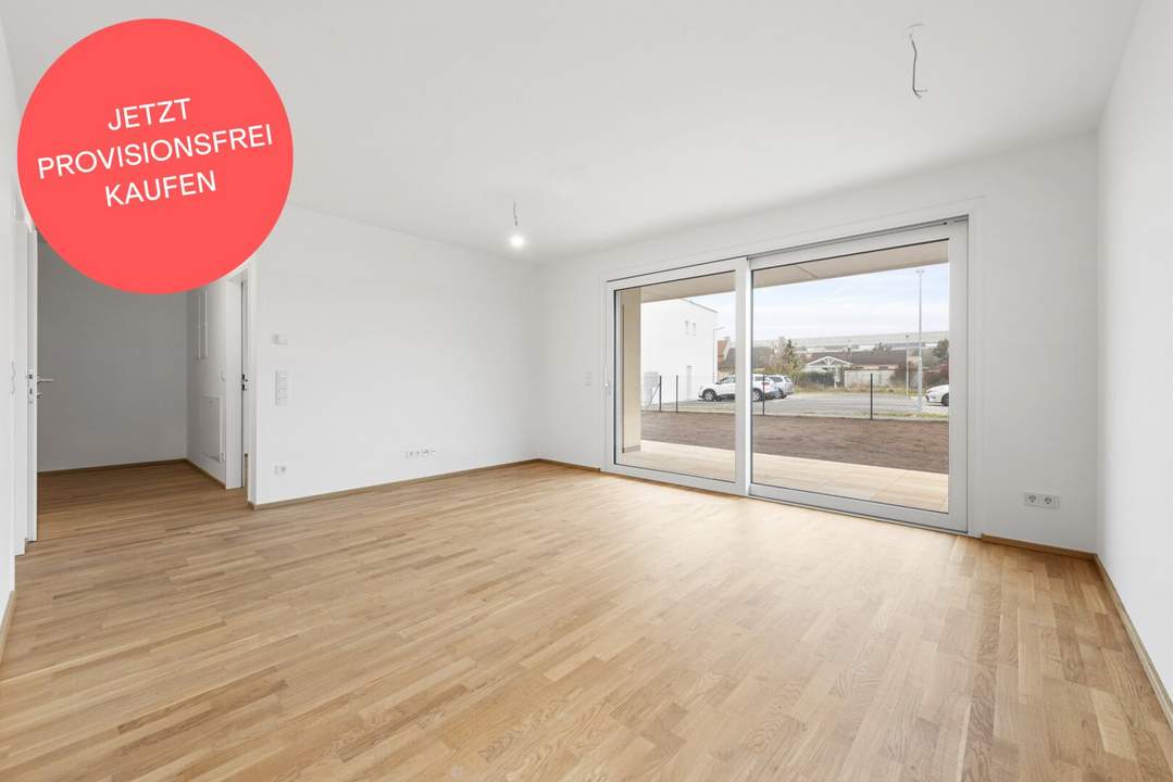 PROVISIONSFREI! 2-Zimmer-Wohlfühloase mit Terrasse &amp; Garten im Grünen | Bezugsfertig