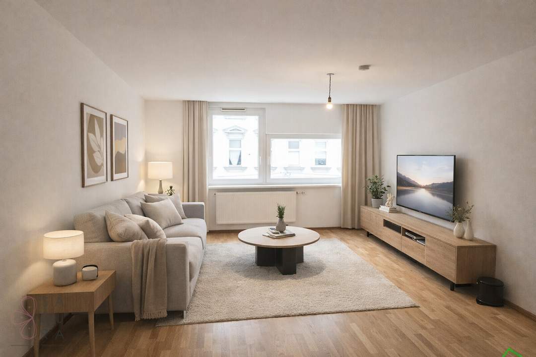 Urbaner Wohnkomfort in Parknähe – 2-Zimmer-Neubauwohnung im 3. Liftstock zur Miete inkl. Heizung