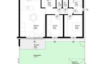 Lichtengg / Wels: 3 Zimmer Familienwohnung mit Garten und Carport Stellplatz