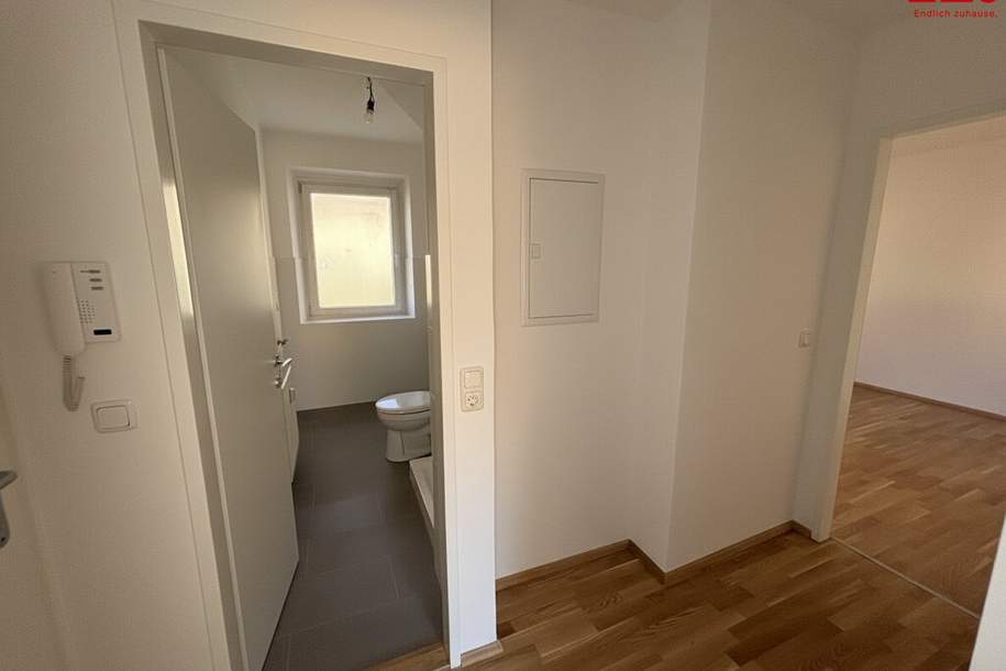 Sonnendurchflutete 2-Zimmer-Wohnung mit herrlichem Grünblick im beliebten Münichholz – liebevoll saniert, mit modernem Wohlfühlbad, praktischen Wohnräumen und perfekter Anbindung!, Wohnung-miete, 509,25,€, 4400 Steyr(Stadt)