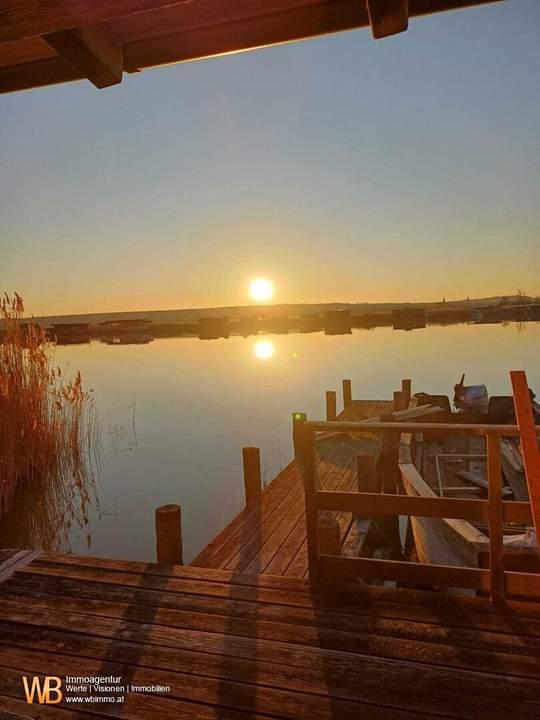 2 Seehütten in Rust am See, Offenes Wasser &amp; südliche Ruster Bucht