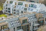 STOCK IM WEG - "Licht. Raum. Luxus. - 5 Zimmer Dacherstbezug mit Gartenblick, Südterrasse &amp; Garage"