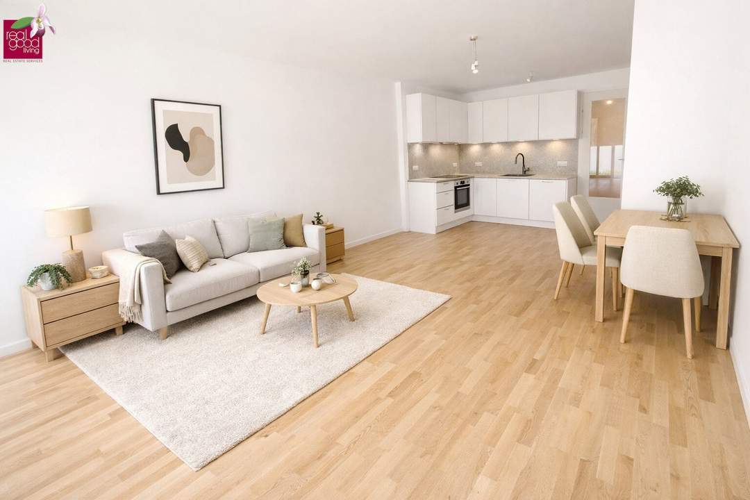 Exklusiv wohnen im Cottageviertel – Moderne 2-Zimmer-Neubauwohnung mit Balkon in Grünruhelage !!