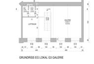 Elegantes Geschäftslokal mit Galerie