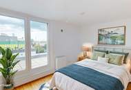Neuwertige 2-Zimmer-Wohnung mit 19m² Dachterrasse und Fernblick