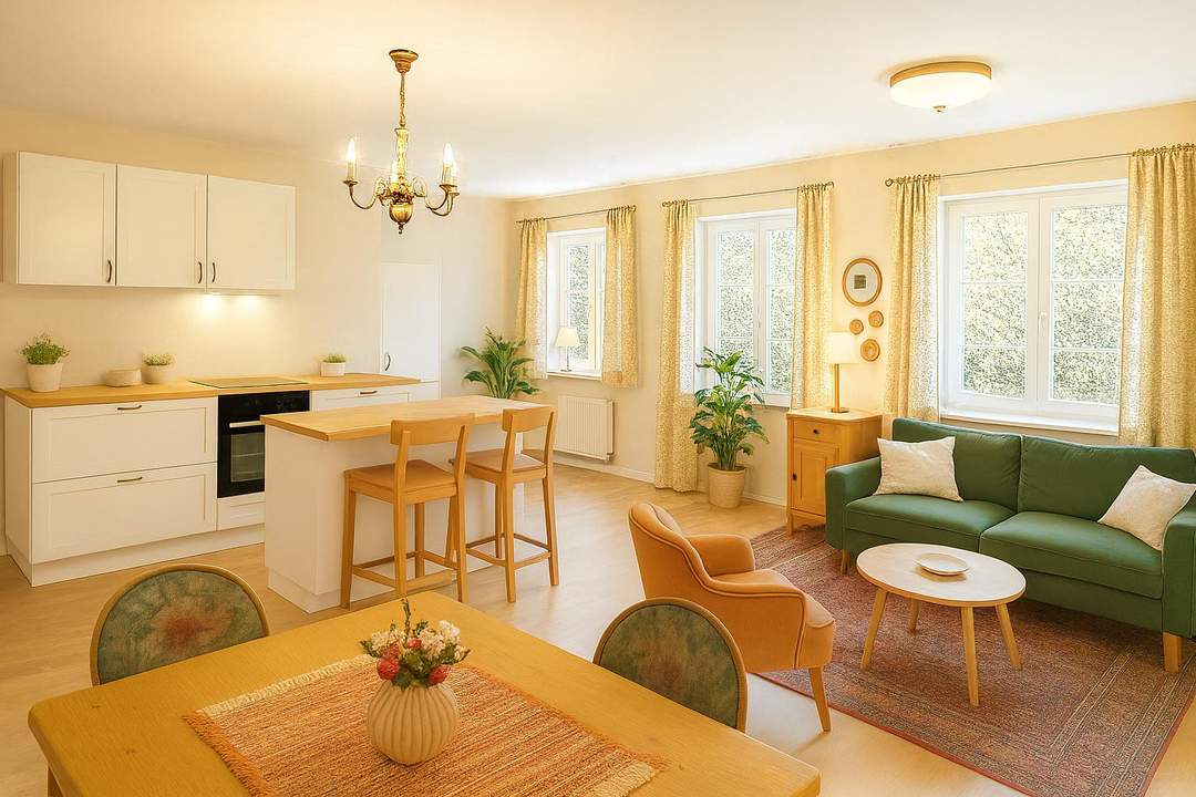 Wohnen, wo Baden am schönsten ist – -Zentrale 3-Zimmer-Wohnung mit Atelier-Charme