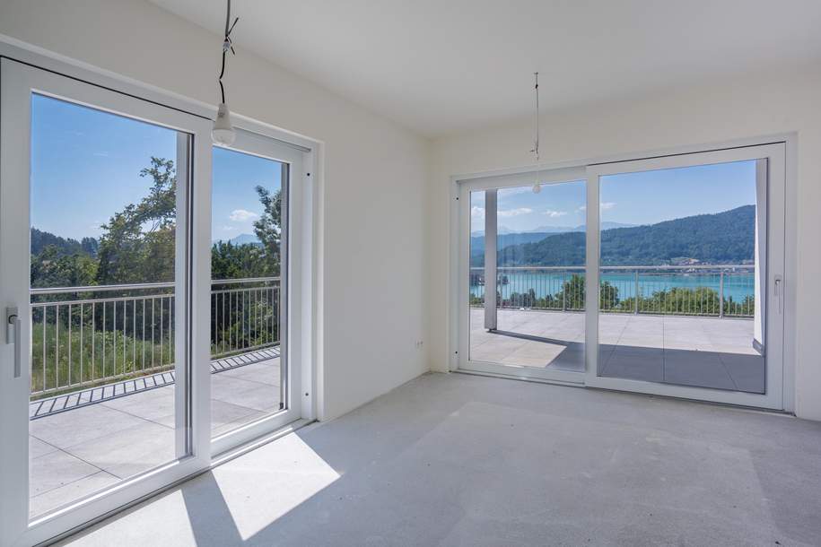 Erstbezug-Eigentumswohnung mit Traumblick auf den Wörthersee! Touristische Nutzung möglich!, Wohnung-kauf, 565.000,€, 9210 Klagenfurt Land