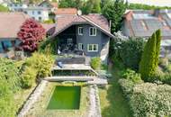 NÄHE PRESSBAUM GROSSZÜGIGES EINFAMILIENHAUS MIT SCHWIMMTEICH DIREKT AN DER GRÜNLANDGRENZE